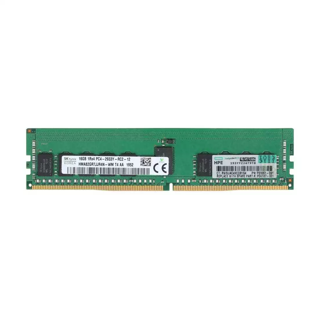 Hpe 16gb (1*16gb) 1rx4 pc4-23400y-r ddr4-2933mhz rdimm p00920-b21