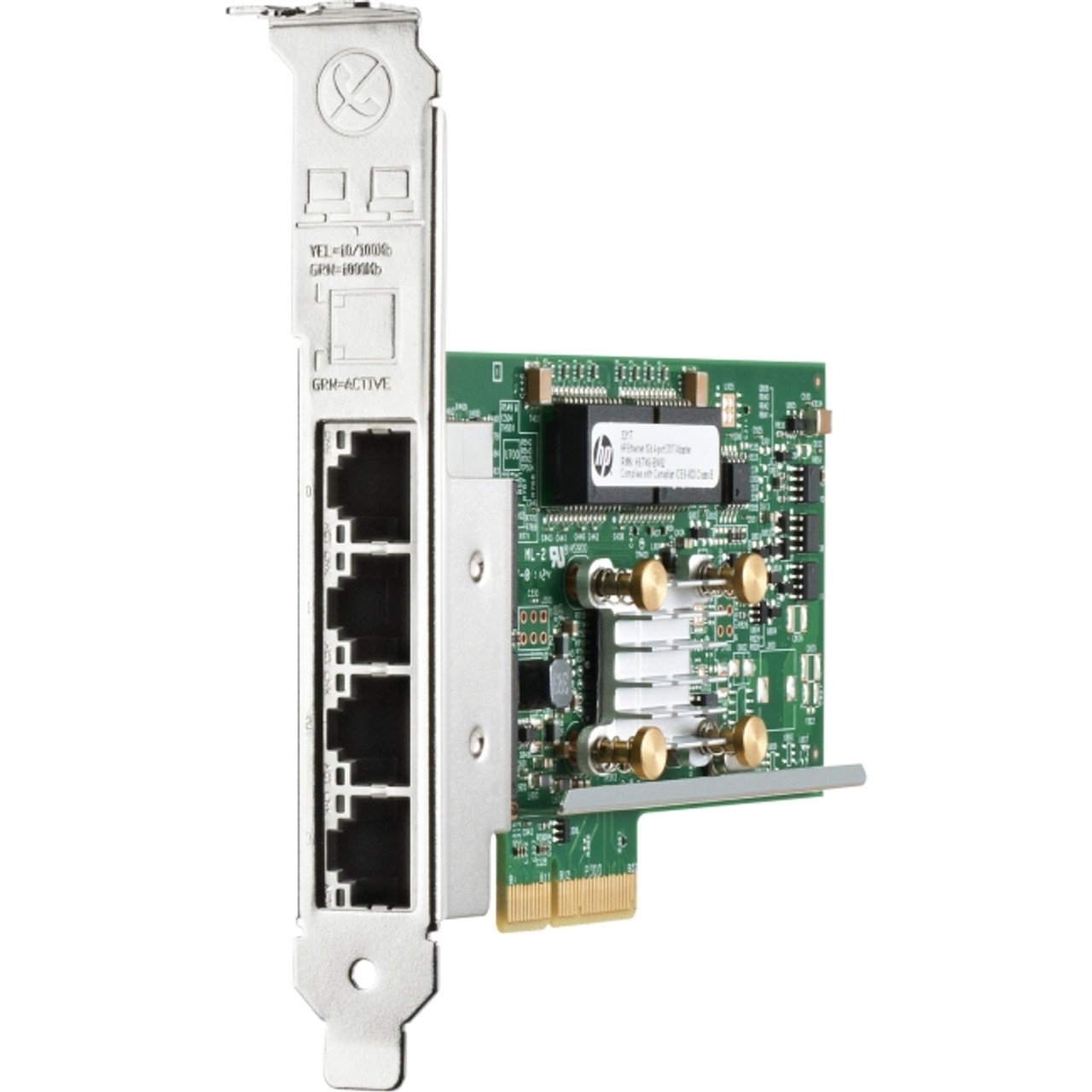 HPE 331T 1GB PCIe 2.0 4 x 1000Base-T RJ-45 Quad-Port 647592-001/331T