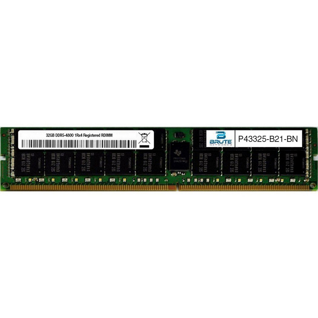 HPE 32GB (1x32GB) Single Rank x4 DDR5-4800B CAS-40-39-39 Registered Smart Memory P43325-B21