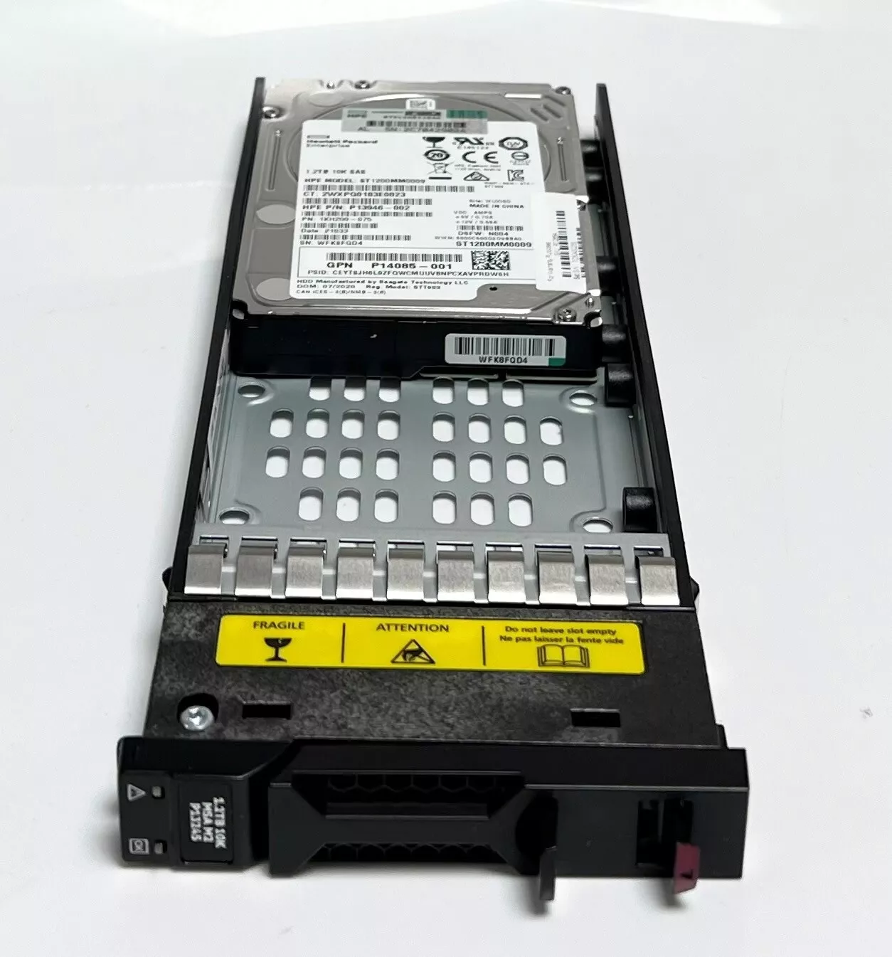 HPE MSA 1.2TB SAS 12G Enterprise 10K 2.5in M2 HDD
