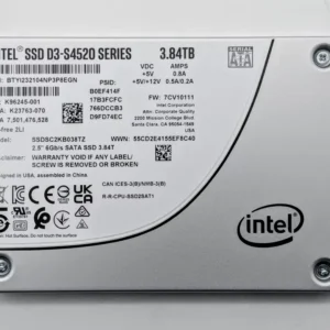 Solidigm SSDSC2KB038TZ01 D3-S4520 3.84tb SATA 6Gb/s 3d4 tlc 2.5inch SSD