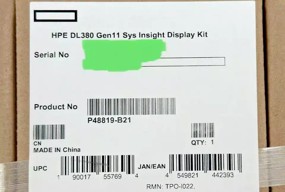 P48819-B21 HPE ProLiant DL380 Gen11 System Insight Display Kit